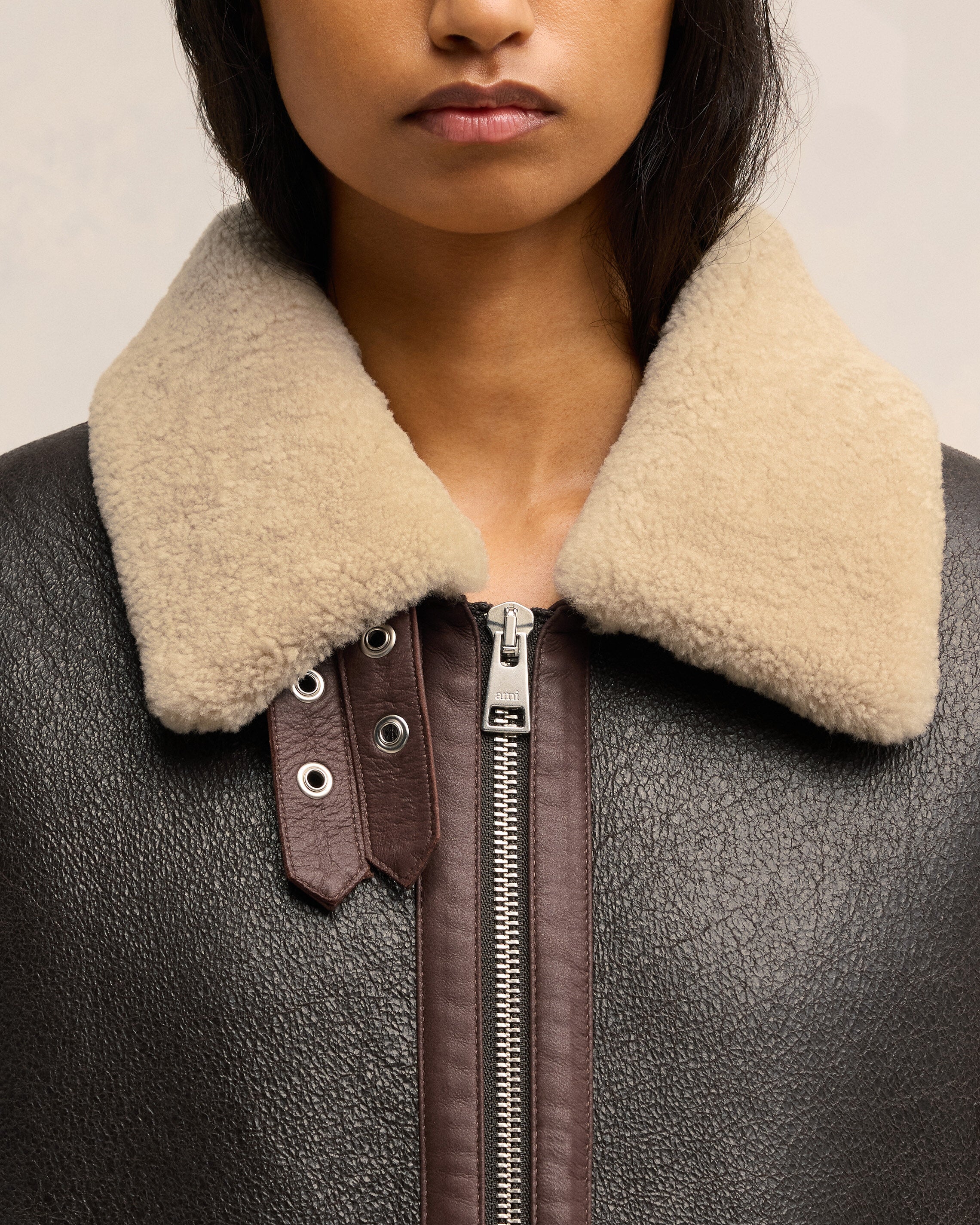 Shearling Zipped Jacket