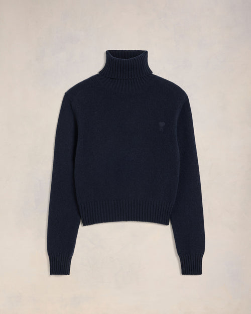 Cashmere Ami de Coeur Turtle Neck Sweater - 4 - Ami Paris