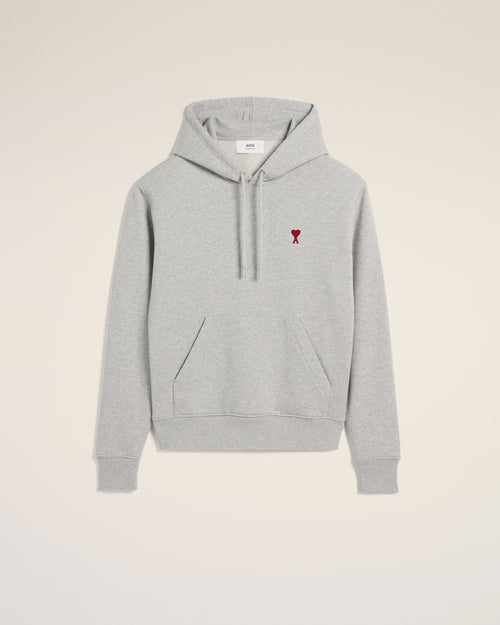 Hoodie Gris Ami de Coeur En Coton - 2 - Ami Paris