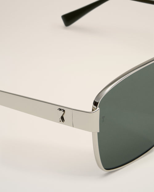 Silver Stainless Steel 75007 Sunglasses - 4 - Ami Paris