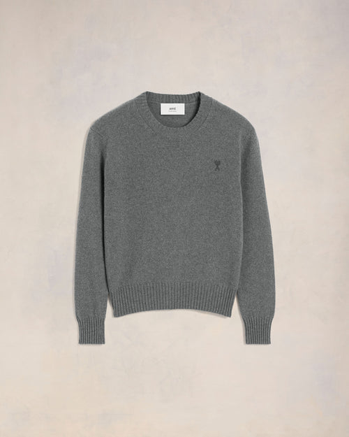 Cashmere Ami de Coeur Crew Neck Sweater - 2 - Ami Paris