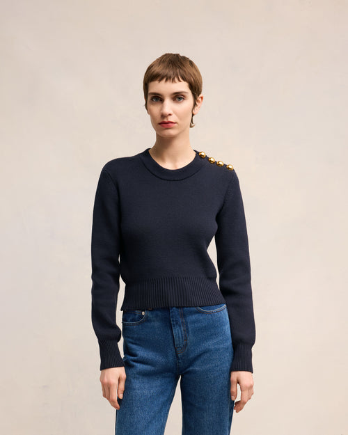 Sailor Crew Neck Sweater - 3 - Ami Paris