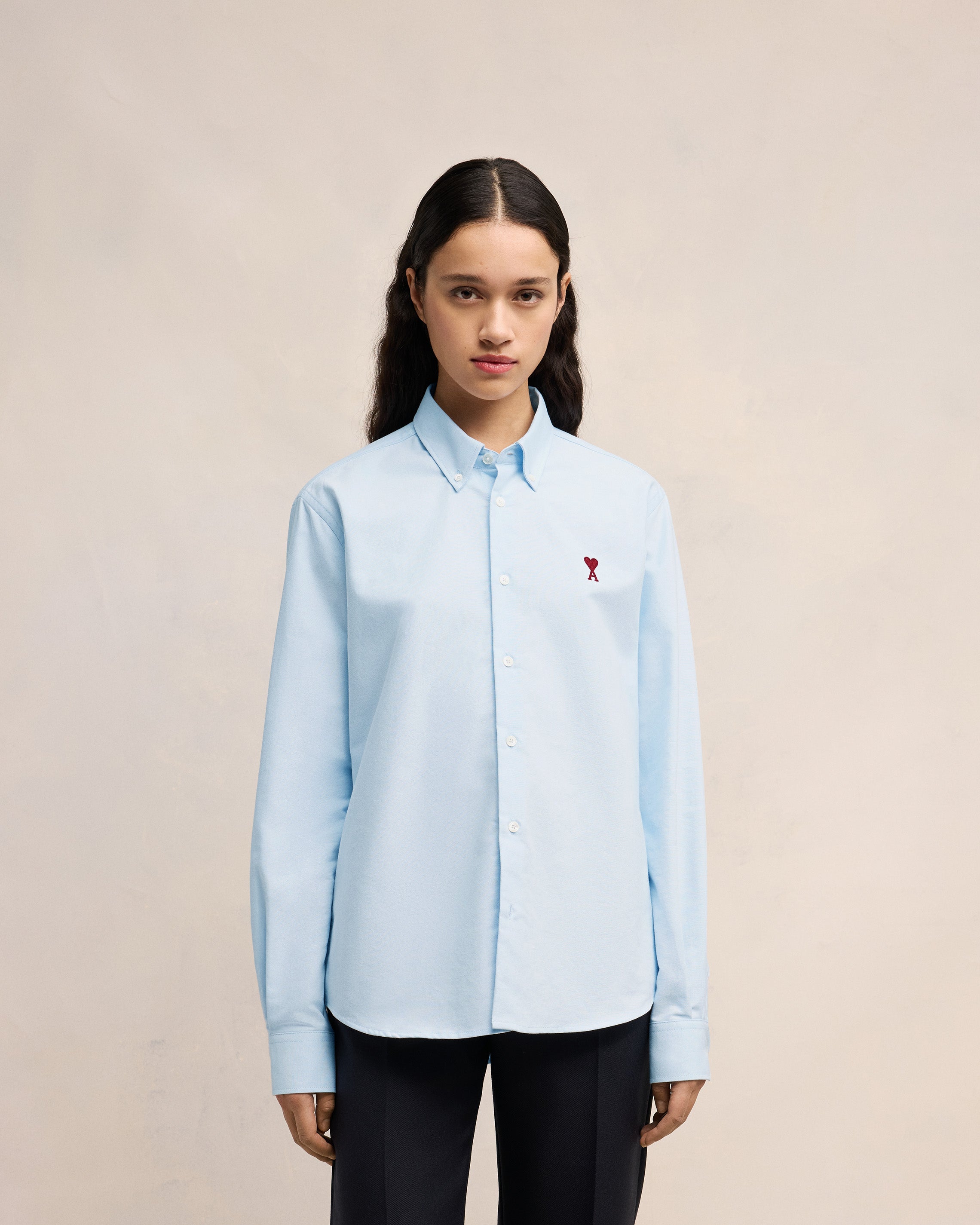 Blue Cotton Button-Down Ami de Coeur Shirt