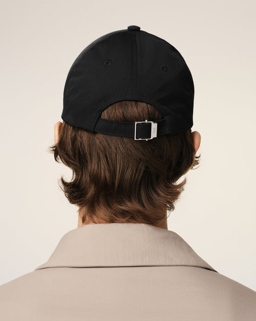 Black Twill Ami de Coeur Stud Cap - 6 - Ami Paris