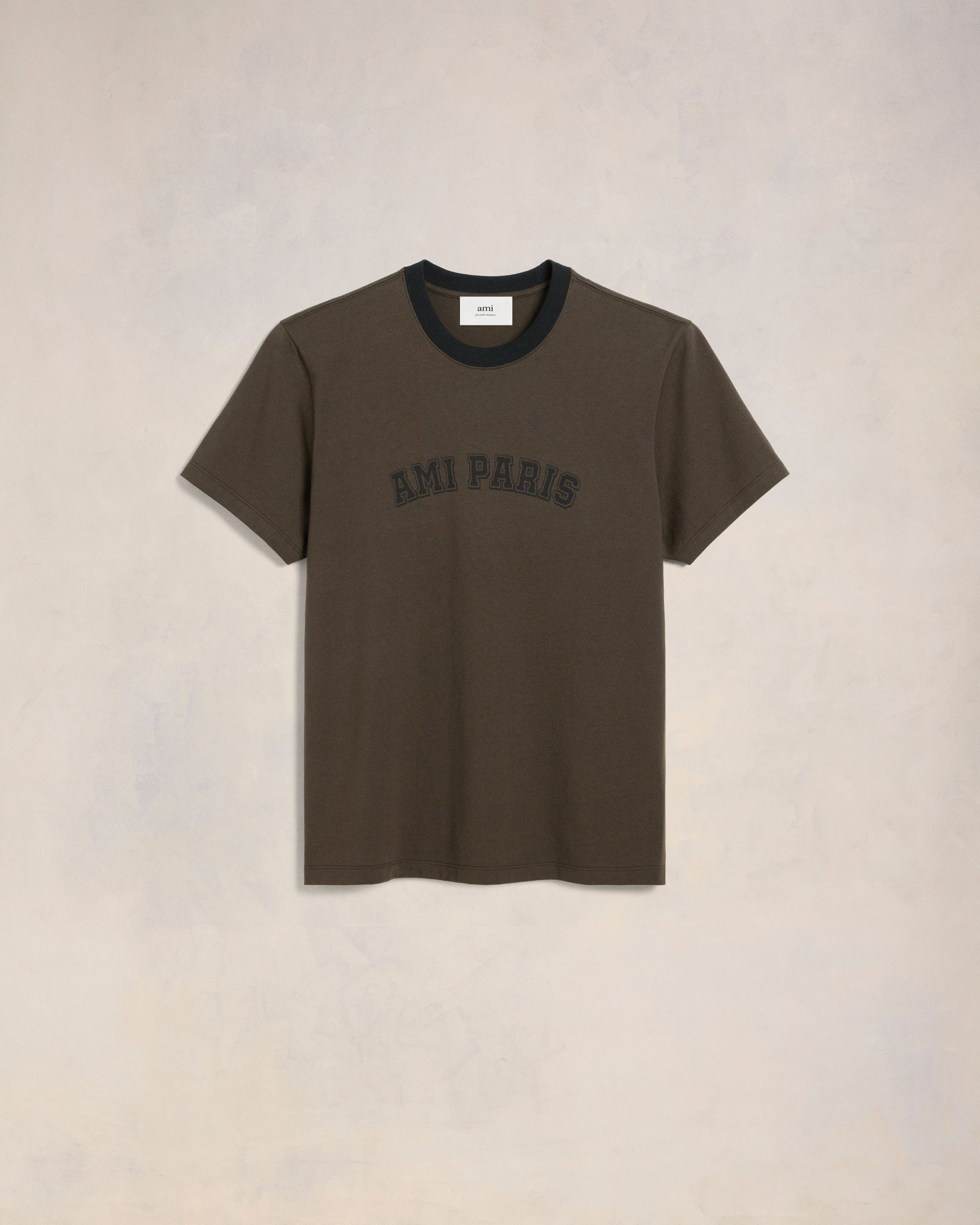 Dark Coffee Ami Paris T-Shirt | AMI PARIS