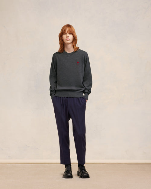 Red Ami de Coeur Crew Neck Sweater - 1 - Ami Paris