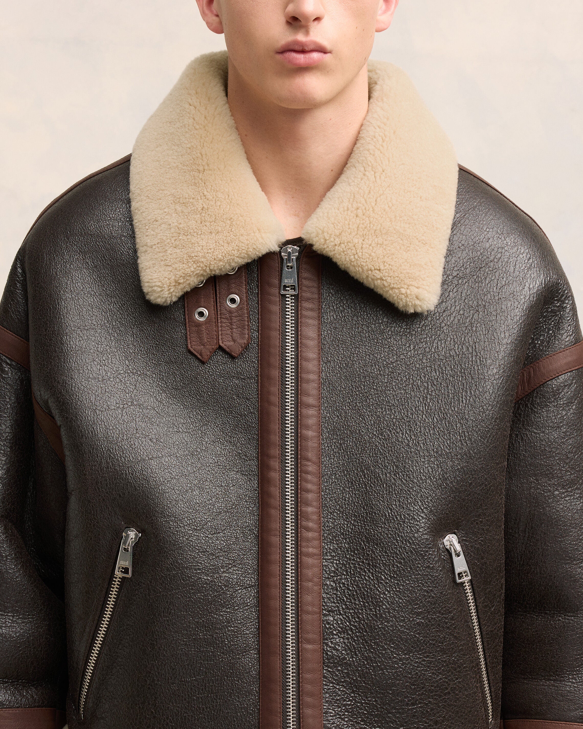 Shearling Zipped Jacket