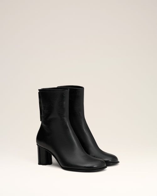 Black Leather Piano Boots - 3 - Ami Paris