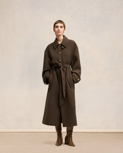 							Belted Coat - 3						 - Ami Paris