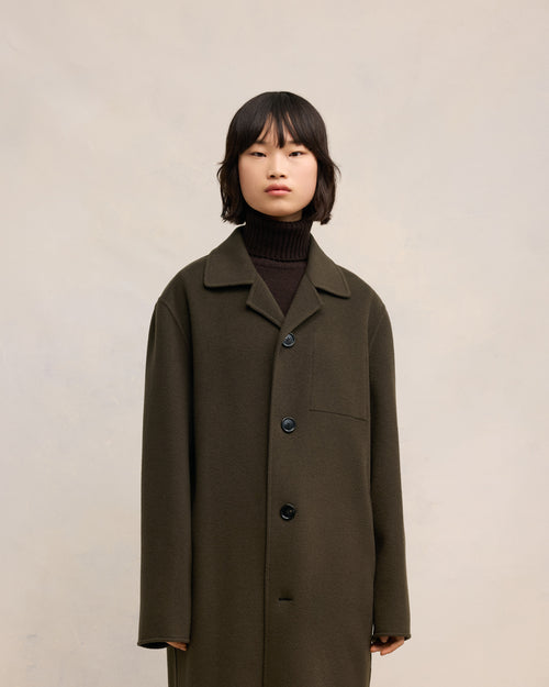 Manteau Car Coat Ceinturé - 9 - Ami Paris