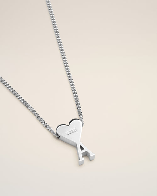 Silver Brass Ami de Coeur Pendant Necklace - 6 - Ami Paris