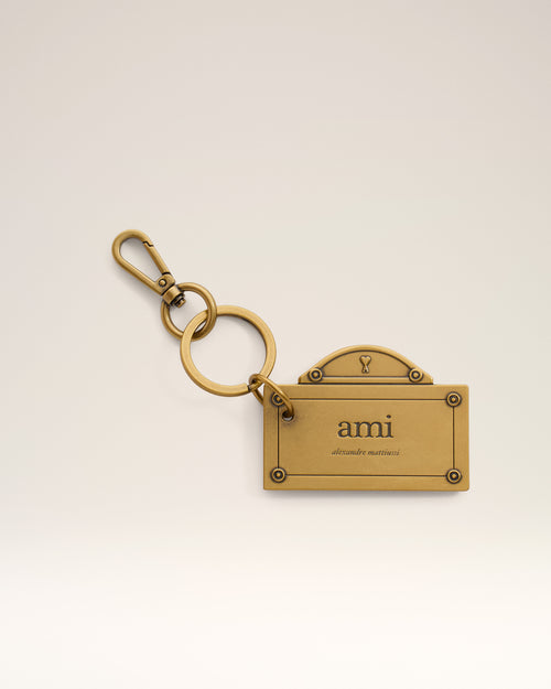 Gold Street Plate Keyring - 1 - Ami Paris