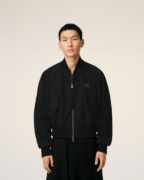 Black Twill Bomber - 3 - Ami Paris