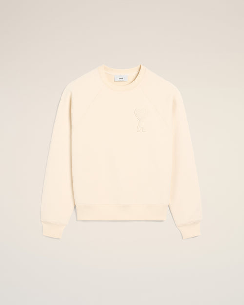 Sweatshirt Beige Patch Ami de Coeur En Coton - 2 - Ami Paris