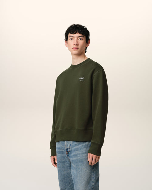 Green Cotton Sweatshirt - 6 - Ami Paris