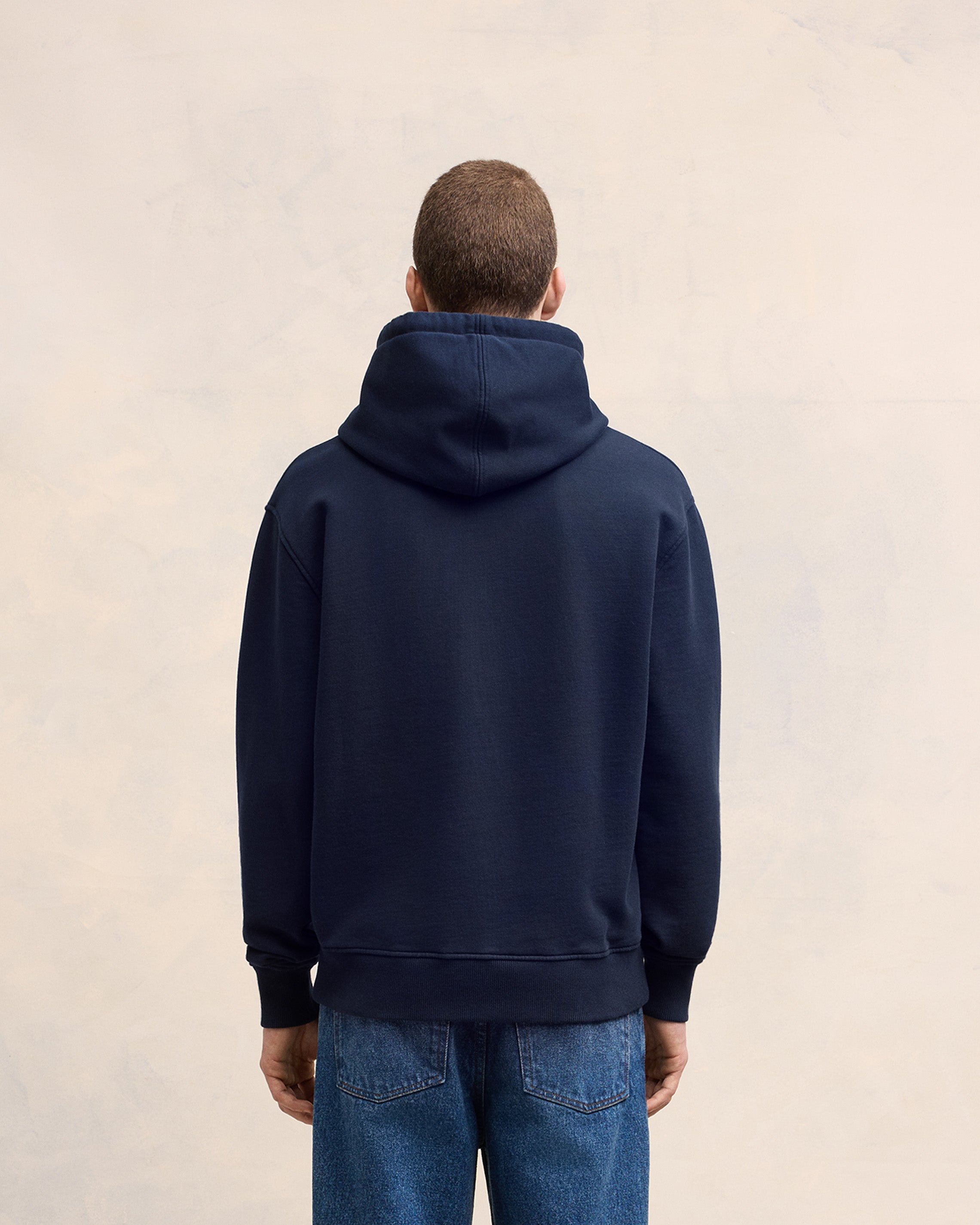 Navy Cotton Ami de Coeur Hoodie