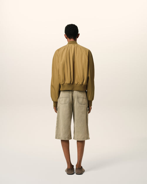 Mustard Twill Bomber - 5 - Ami Paris