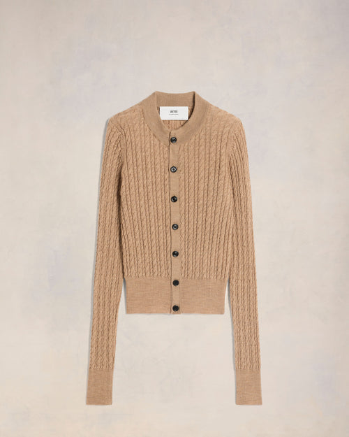 								Cable Knit Cardigan - 3							 - Ami Paris