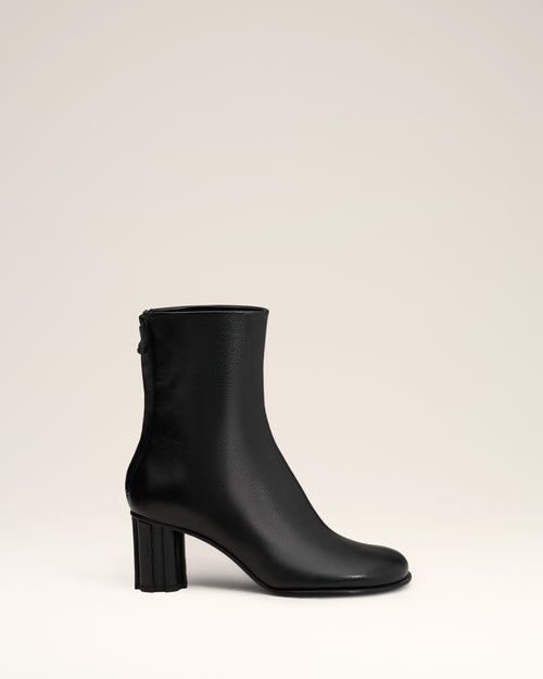 							Bottes Piano Noires En Cuir - 3						 - Ami Paris