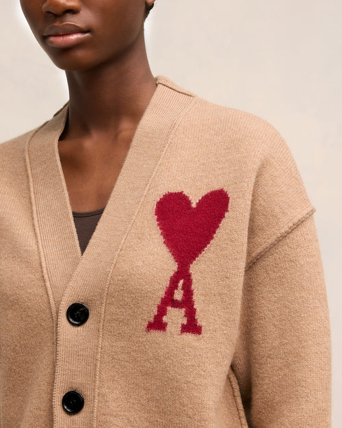 Cardigan Ami de Coeur Rouge - 10 - Ami Paris