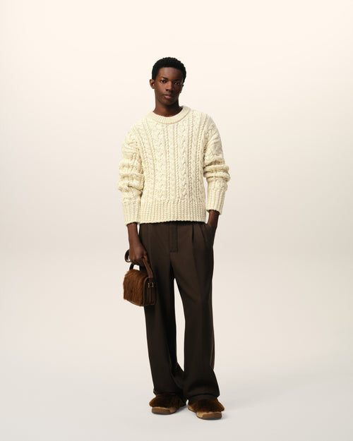 Cable Knit Sweater - 1 - Ami Paris