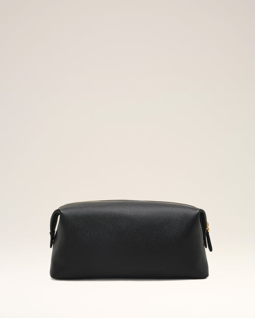 Black Leather Paris Paris Toiletry Pouch - 2 - Ami Paris