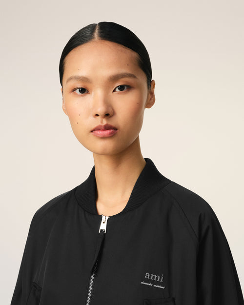 Black Twill Bomber - 4 - Ami Paris