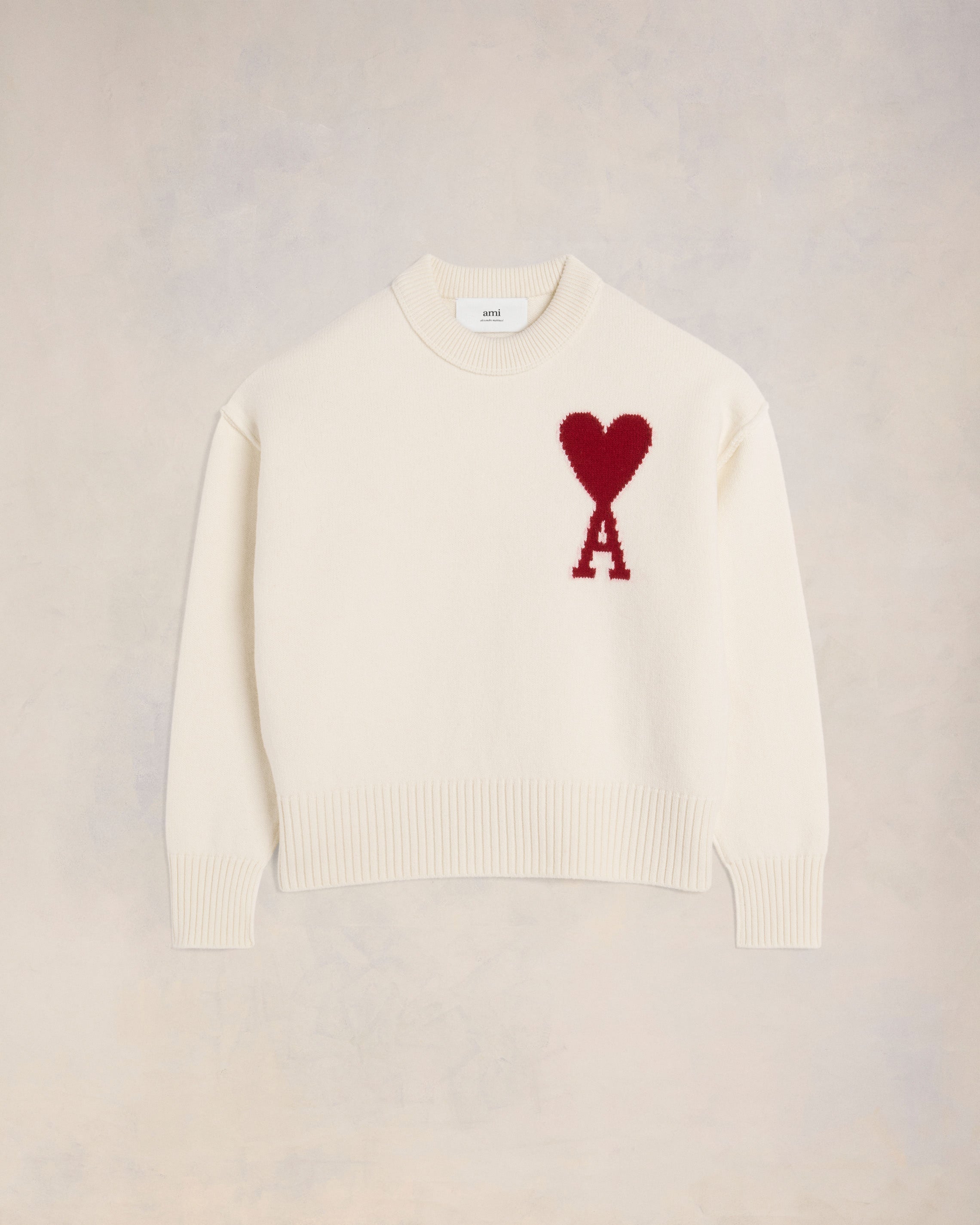 White Wool Ami de Coeur Sweater