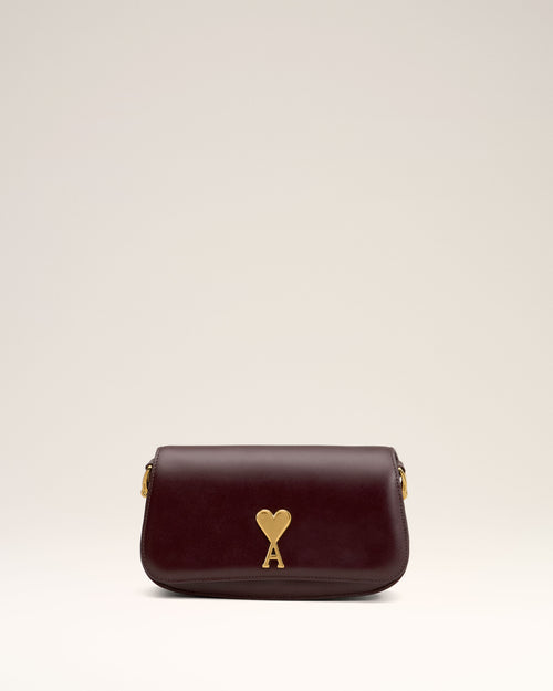 									Burgundy Leather Shoulder Bag Paris Paris Bag - 3								 - Ami Paris