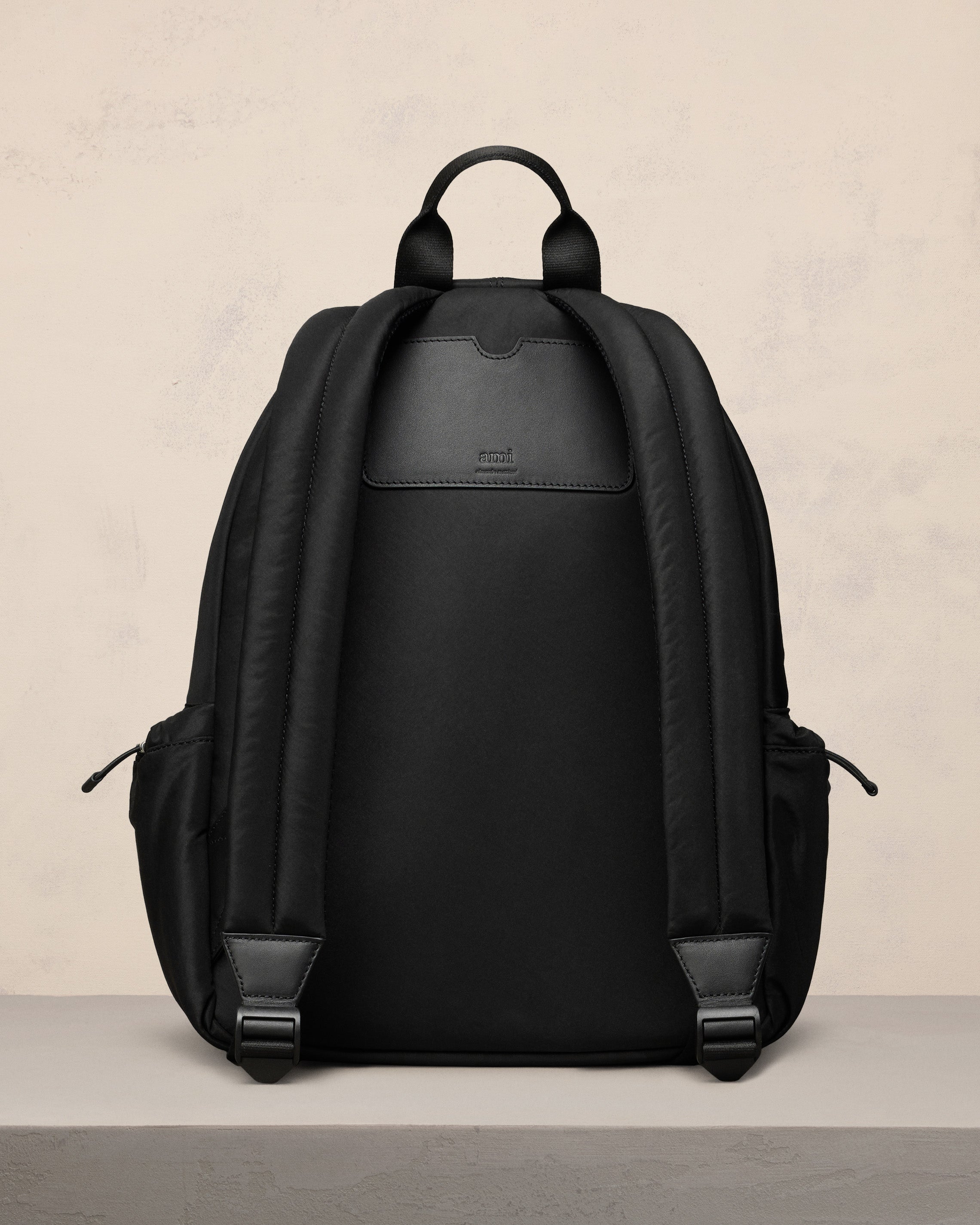 Black Ami De Coeur Backpack | AMI PARIS