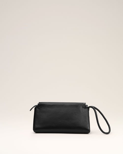 Black Leather Voulez-Vous Pouch - 3 - Ami Paris