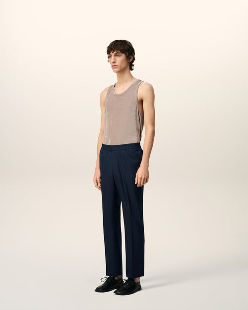 Elasticated Waist Trousers - 6 - Ami Paris