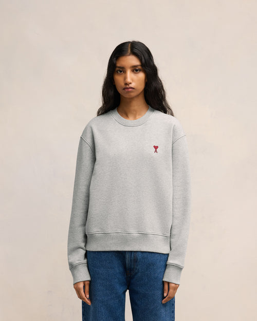 Sweatshirt Gris Ami de Coeur En Coton - 9 - Ami Paris