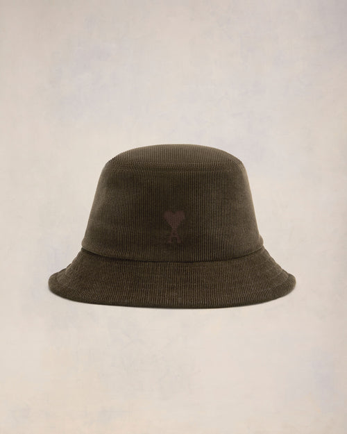 Tonal Ami de Coeur Embroidery Bucket Hat - 10 - Ami Paris