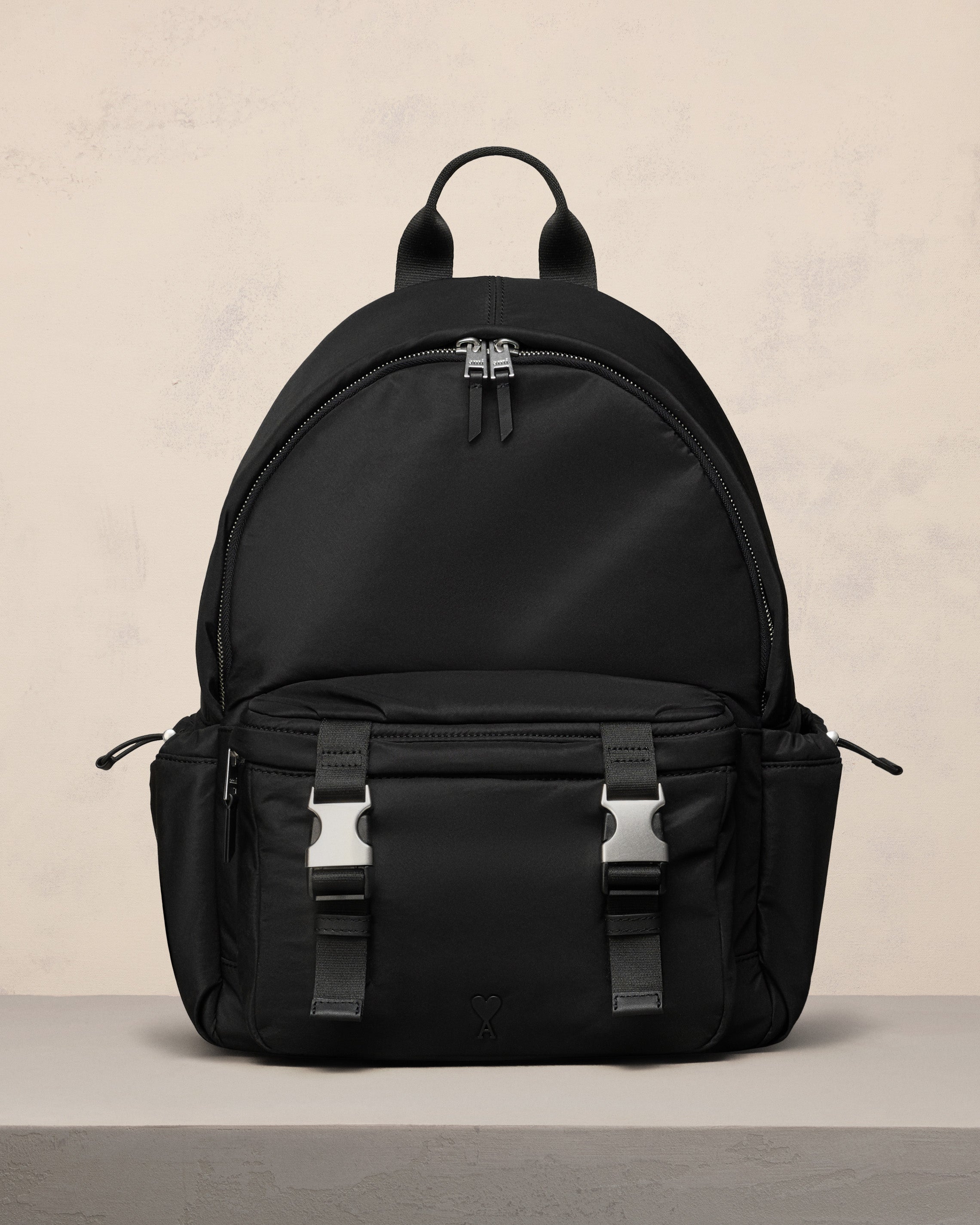 Black Ami De Coeur Backpack | AMI PARIS