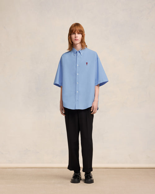 Boxy Fit Short Sleeve Shirt - 1 - Ami Paris