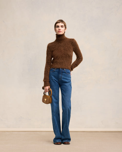 Alpaca Mohair Brushed Sweater - 1 - Ami Paris