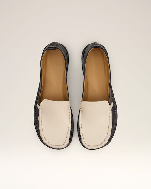 Black Leather Midi Loafers - 5 - Ami Paris