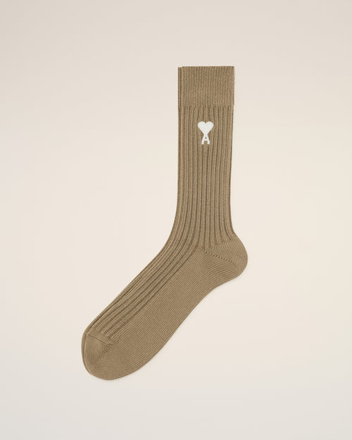 									Green Cotton Ami de Coeur Socks - 3								 - Ami Paris