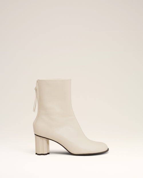 								Beige Leather Piano Boots - 3							 - Ami Paris