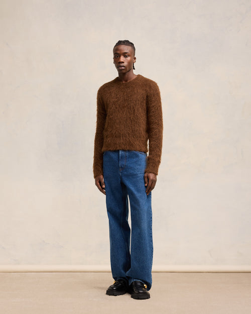 Alpaca Mohair Brushed Sweater - 1 - Ami Paris