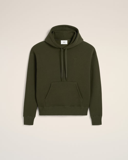 Green Cotton Ami de Coeur Hoodie - 2 - Ami Paris