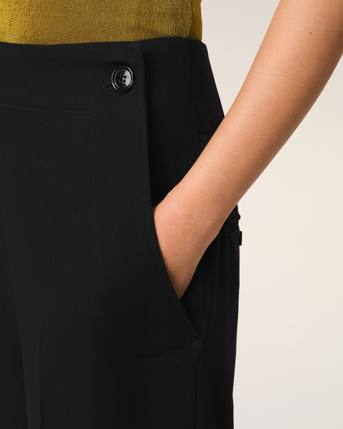 Black Wool Sailor Trousers - 5 - Ami Paris