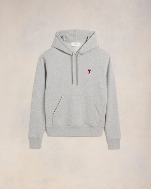 Grey Cotton Ami de Coeur Hoodie - 2 - Ami Paris