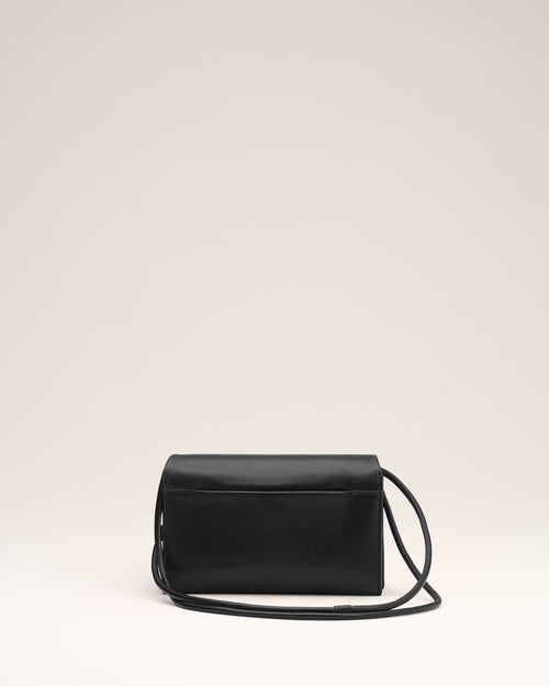 Black Leather Voulez-Vous Wallet Strap - 3 - Ami Paris