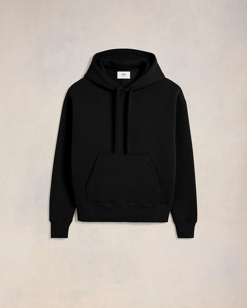 Hoodie Noir Ami de Coeur En Coton - GINGEMBRE - 2 - Ami Paris