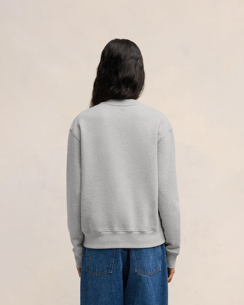 Sweatshirt Gris Ami de Coeur En Coton - 11 - Ami Paris