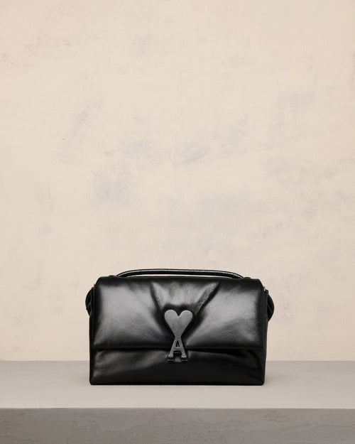 							Black Leather Voulez-Vous Bag - 3						 - Ami Paris