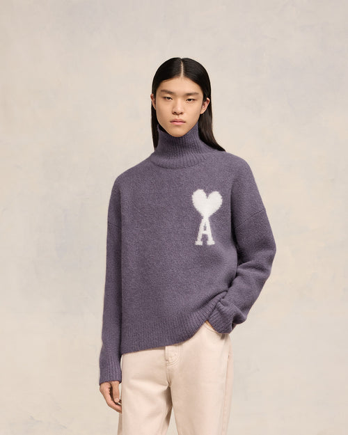 Off-White Ami de Coeur Pullover mit hohem Stehkragen - 1 - Ami Paris