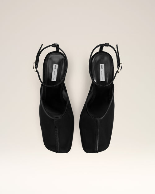 Black Wedge Mules - 5 - Ami Paris